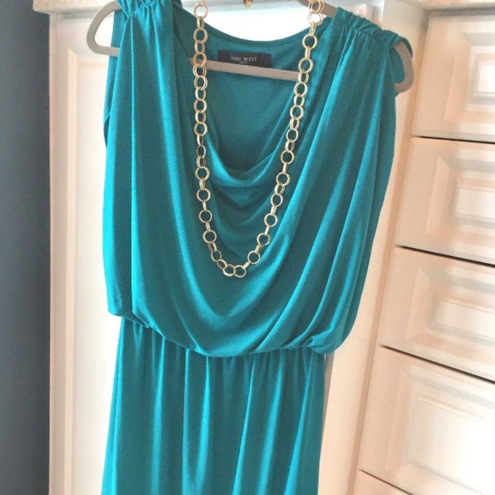 Teal Mini Dress